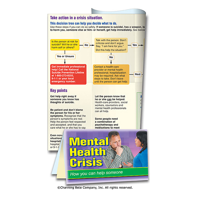 Mental Health Crisis; A Pocket Minder Card
