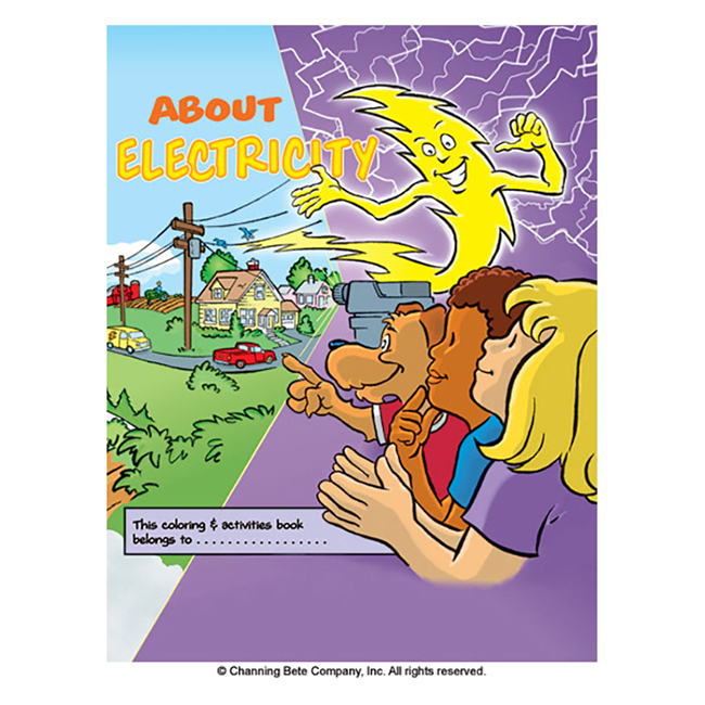 About Electricity; A Coloring & Activities Book