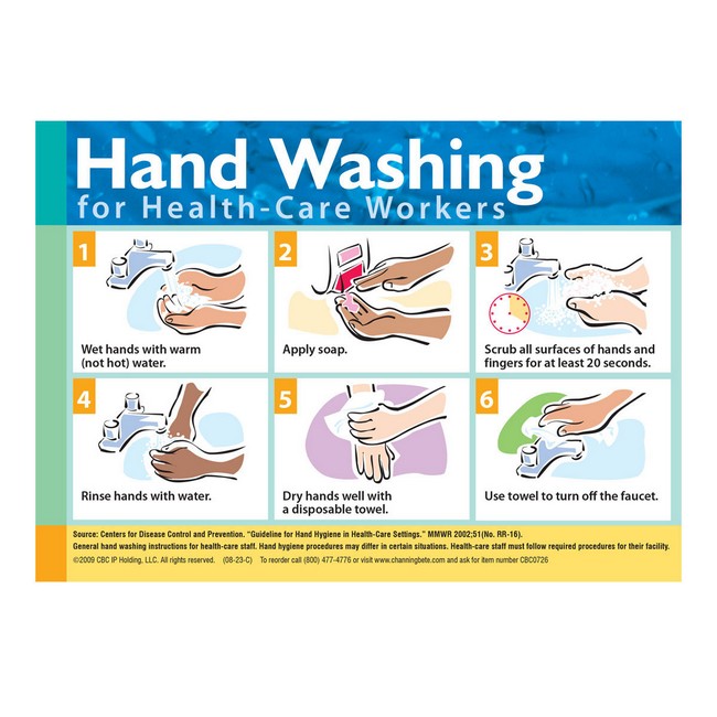 Hand Washing For Health-Care Workers Cling