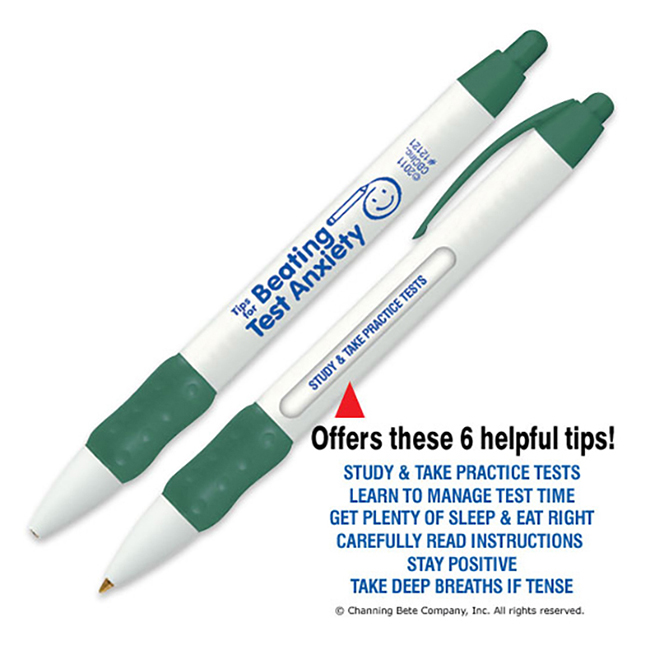 Tips For Beating Test Anxiety Click-Tips Pen