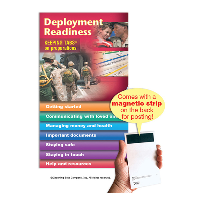 Deployment Readiness -- Keeping Tabs® (with magnet)
