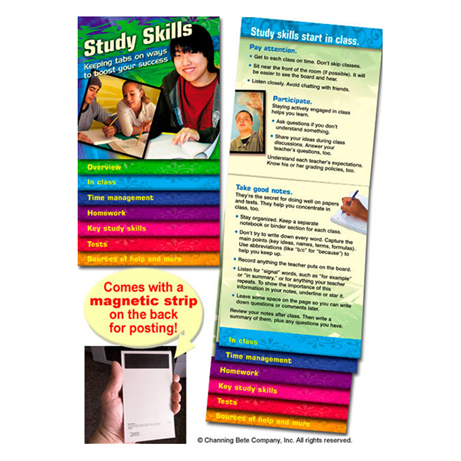 Keeping Tabs® On Ways To Boost Study Skills (with magnet)