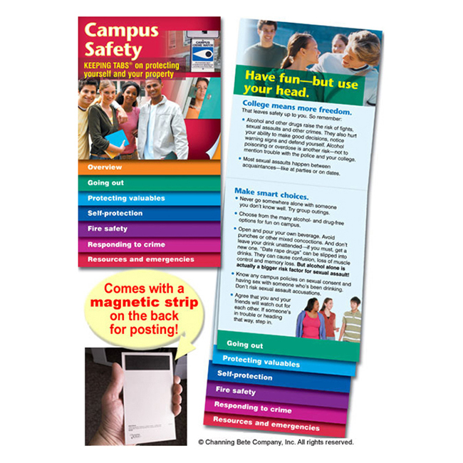 Keeping Tabs® On Campus Safety (with magnet)