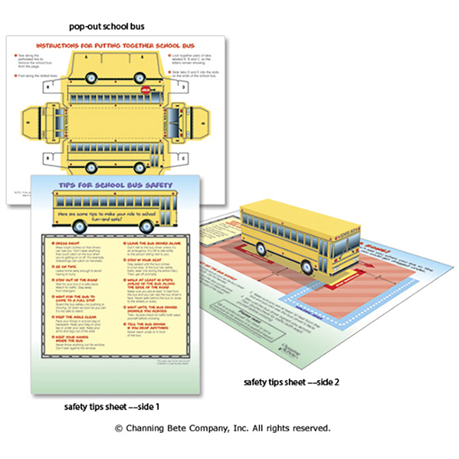School Bus Safety Pop-Out Set