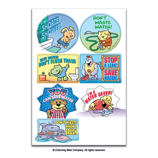 Water Conservation Stickers