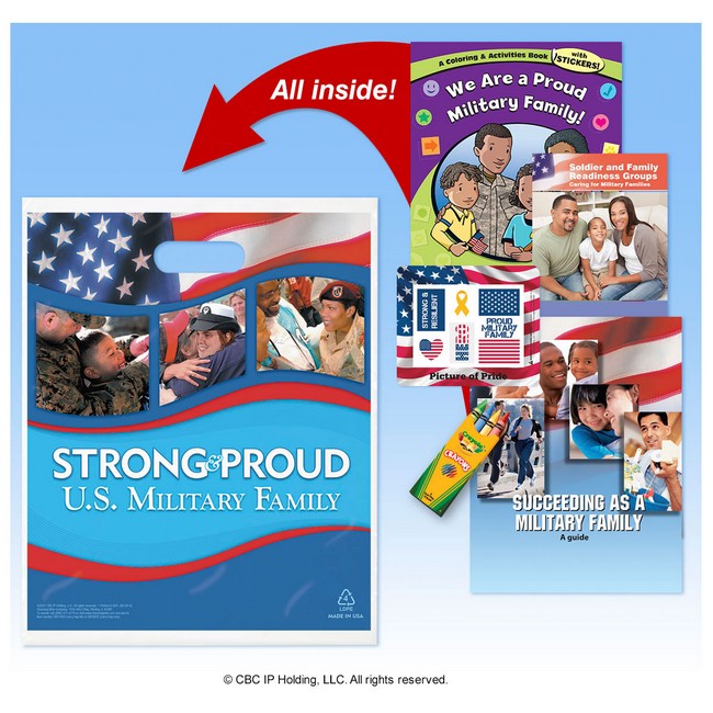 Strong and Proud U.S. Military Family Carry Bag Kit