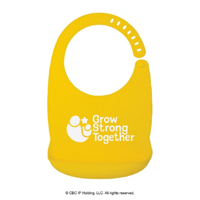 Grow Strong Together Silicone Baby Bib
