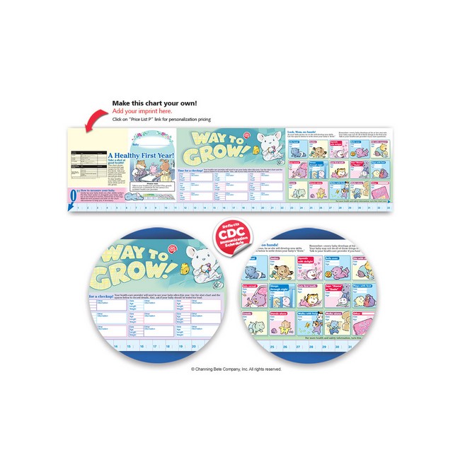 Way To Grow®! Healthy First Year Growth Chart (CDC Schedule)