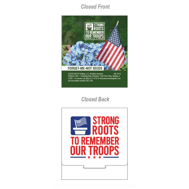 Remember Our Troops Forget-Me-Not Seed Packet