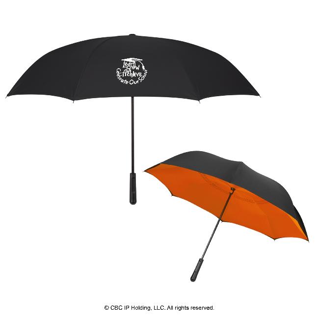 Two-Tone Inversion Umbrella -- Customize With Your Message