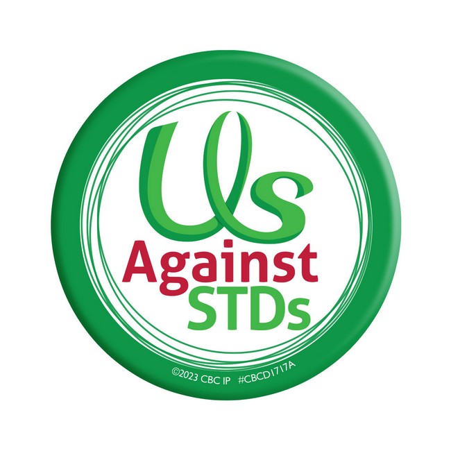Us Against STDs Button