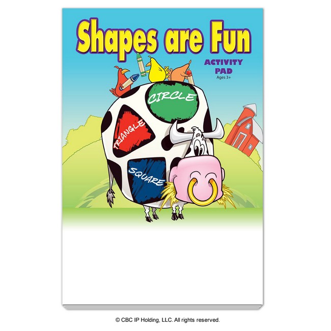 Shapes Are Fun Activity Pad -- Imprint With Your Message