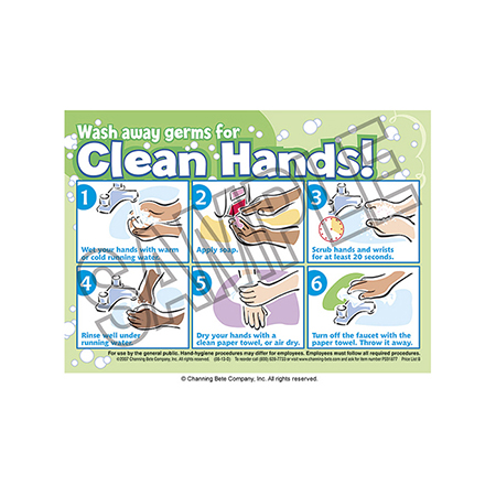 Wash Away Germs For Clean Hands! Cling