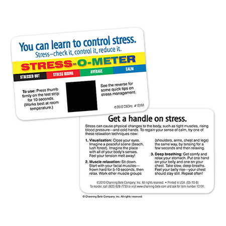 Interactive Stress-Check Wallet Card