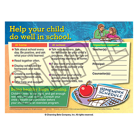 Help Your Child Do Well In School Cling