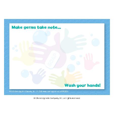 Make Germs Take Note... Wash Your Hands! Sticky Notes