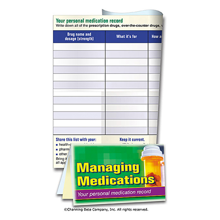 Managing Medications; A Pocket Minder Card