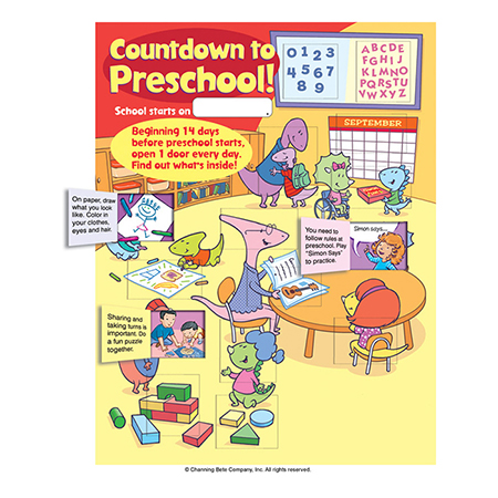 Countdown To Preschool! Activity Poster