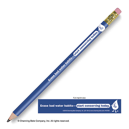 Erase Bad Water Habits Pencil