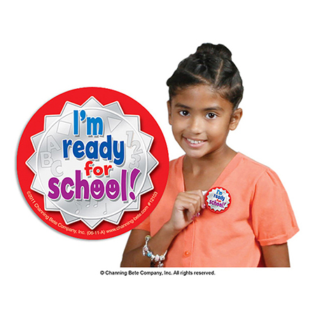 I'm Ready For School! Badge Stickers