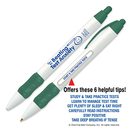 Tips For Beating Test Anxiety Click-Tips Pen
