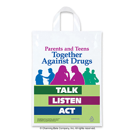 Parents And Teens Together Against Drugs Carry Bag