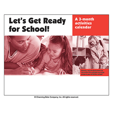 Let's Get Ready For School! A 3-Month Activities Calendar