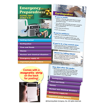 Emergency Preparedness -- Keeping Tabs® (with magnet)