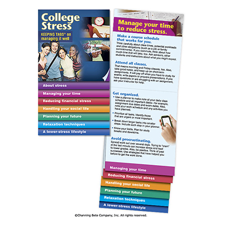 College Stress -- Keeping Tabs® On Managing It Well