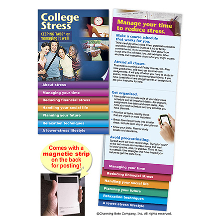 College Stress -- Keeping Tabs® On Managing It (with magnet)