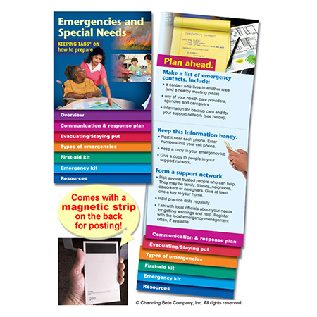 Keeping Tabs® On Emergencies & Special Needs (with magnet)