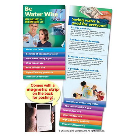 Be Water Wise -- Keeping Tabs (with magnet)