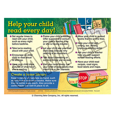 Help Your Child Read Every Day! Cling