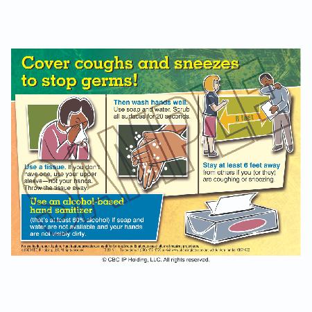Cover Coughs and Sneezes to Stop Germs! Cling