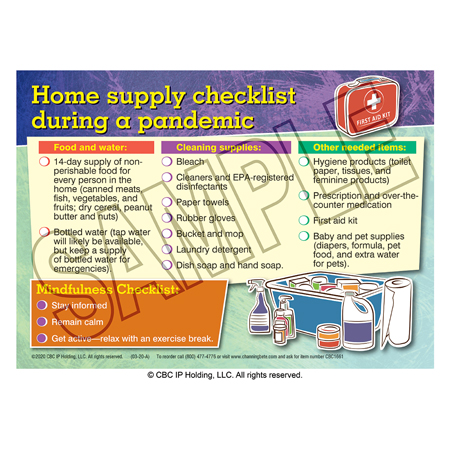 Home Supply Checklist During a Pandemic Cling