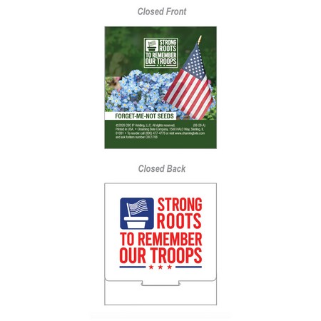 Remember Our Troops Forget-Me-Not Seed Packet