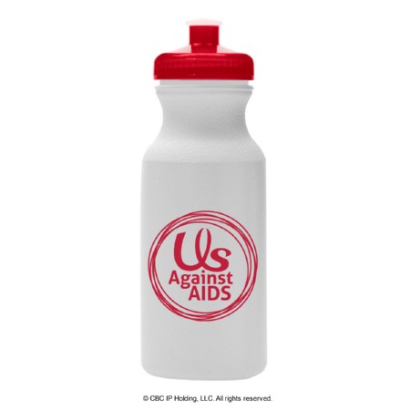 Us Against AIDS Water Bottle -- Customize With Your Message