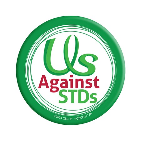 Us Against STDs Button