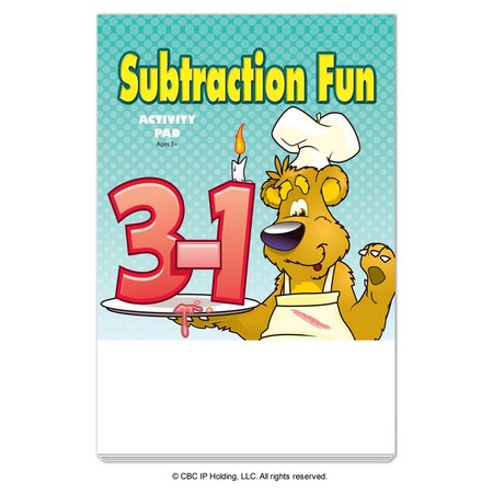 Subtraction Fun Activity Pad -- Imprint With Your Message