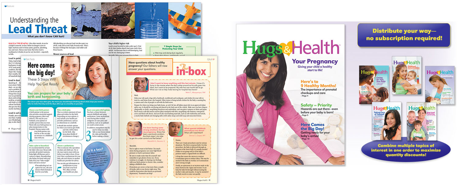 hugs health format spread
