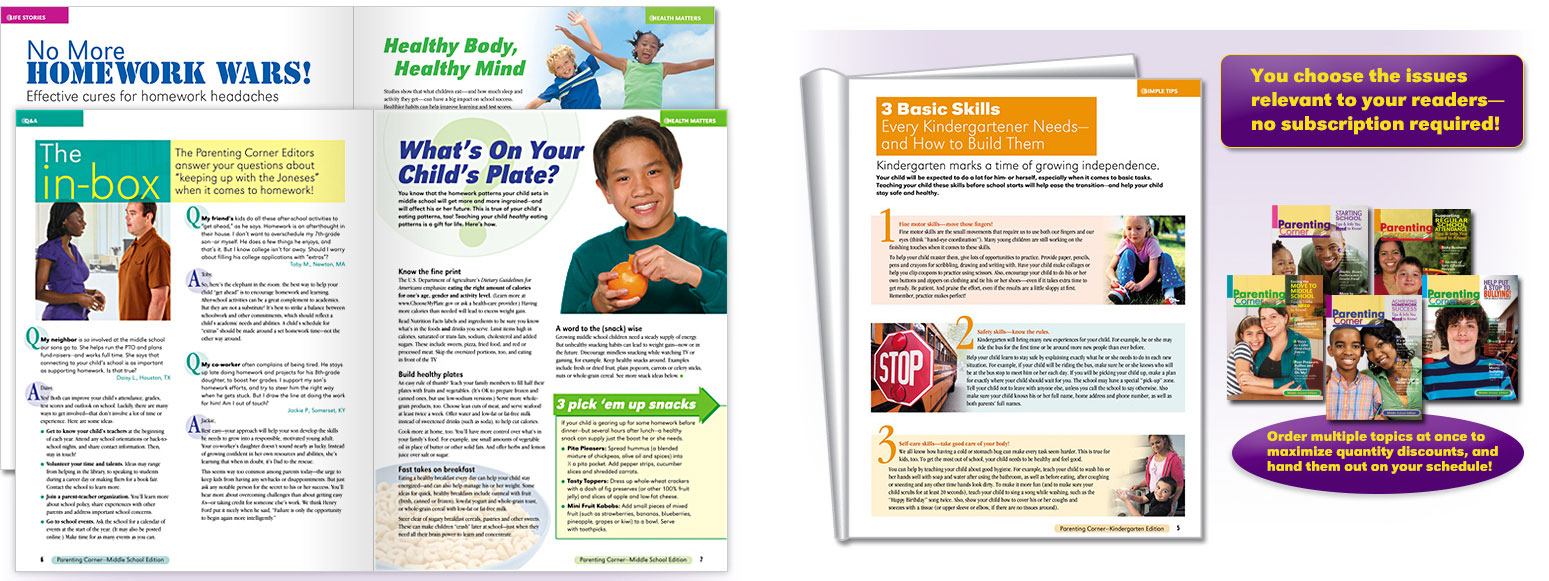 magazine formats spread